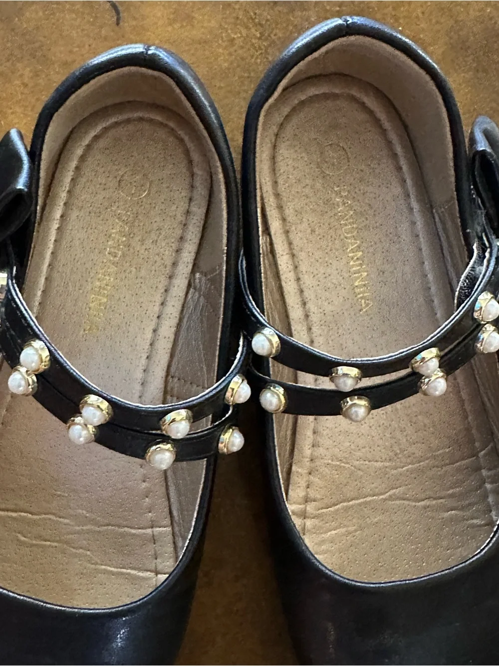 Pandaninja Black Pearl Strap Mary Jane size 1